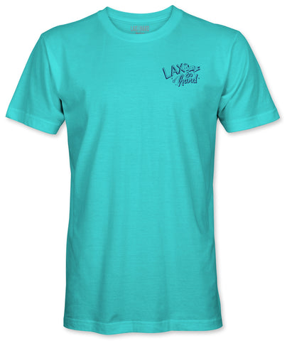 Boys Lacrosse Globe T-Shirt - Aqua Blue