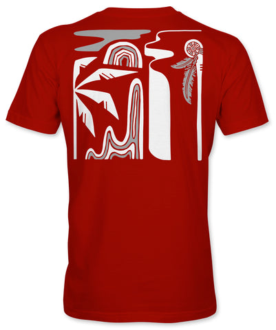 Boys Lacrosse Native T-Shirt - Red