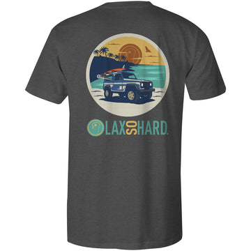 Beach Lacrosse Jeep T-Shirt - Gray