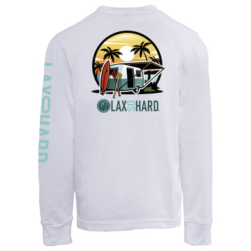 Kids Camper Lacrosse Long Sleeve T-Shirt - White