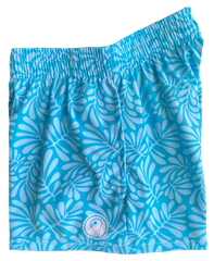 Girls Tropical Lacrosse Shorts - Blue