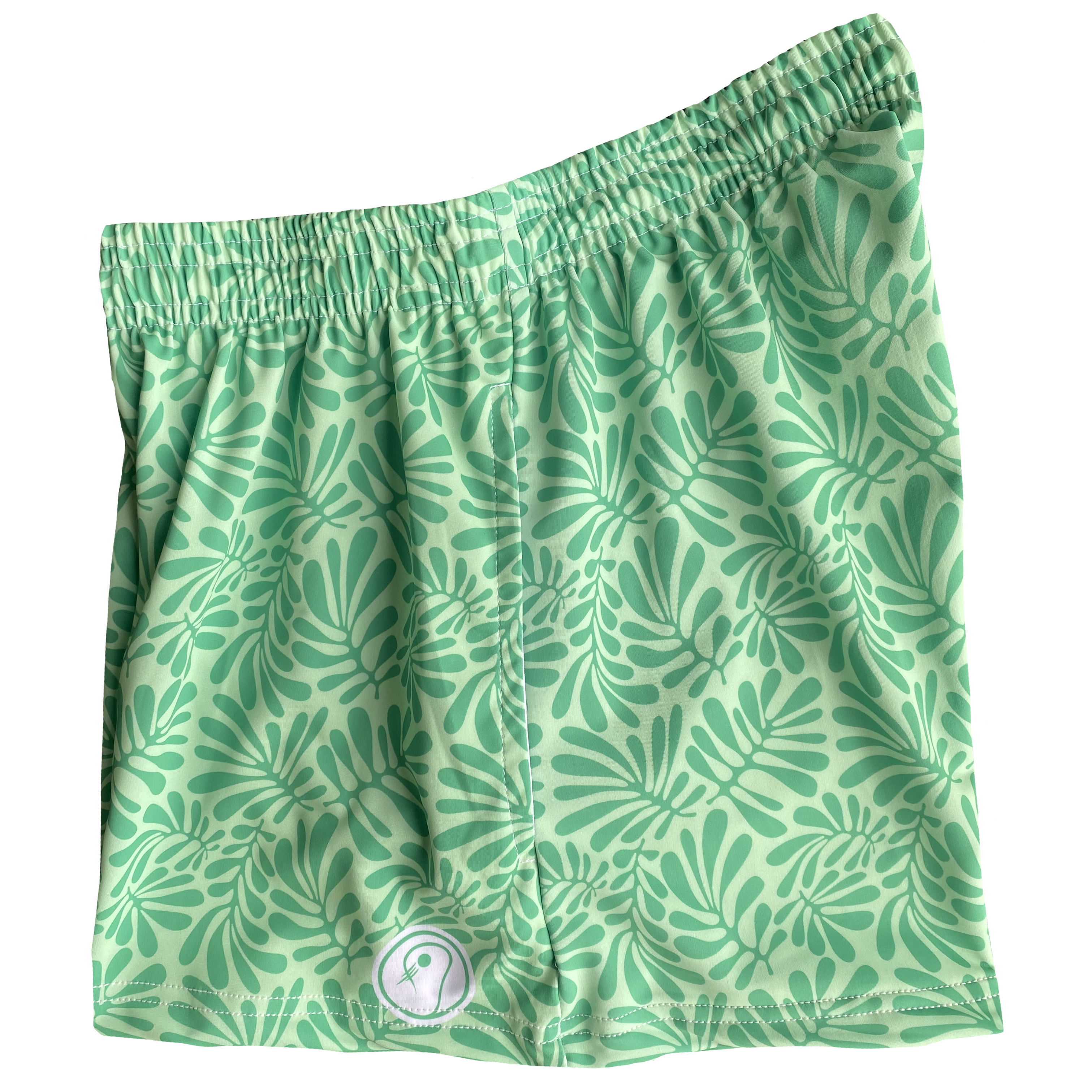 Womens Tropical Lacrosse Shorts - Green
