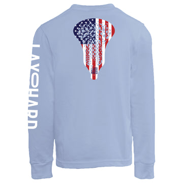 Kids American Lacrosse Long Sleeve T-Shirt