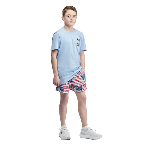 Boys American Flag Lacrosse Shorts