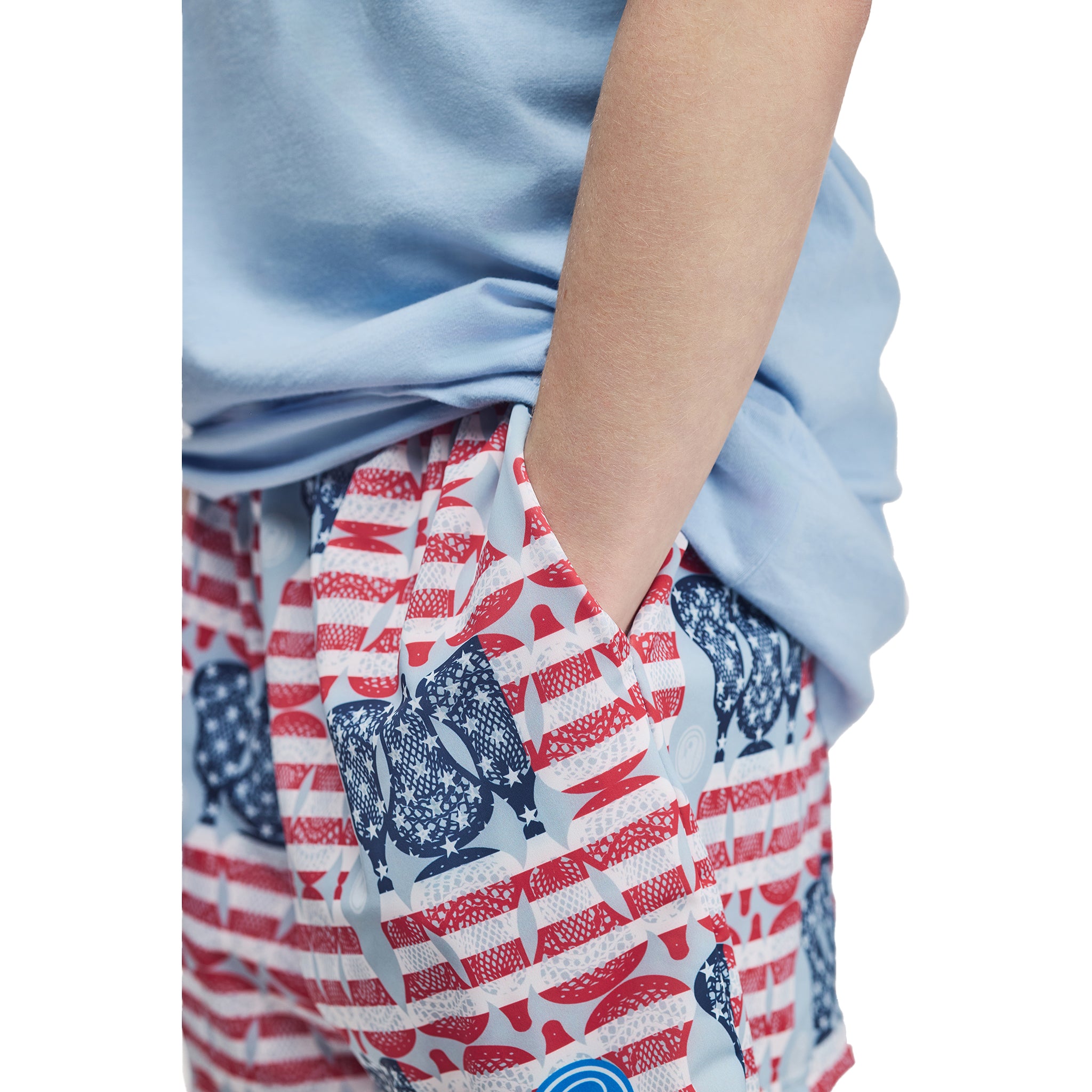 Boys American Flag Lacrosse Shorts