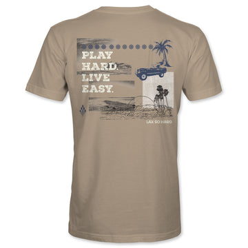 Kids Lacrosse Scenes T-Shirt - Tan