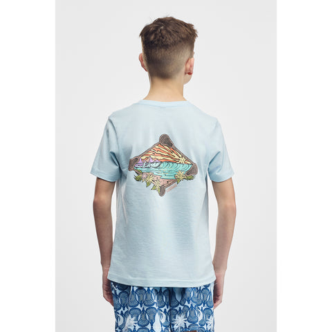 Kids Beach Lacrosse T-Shirt - Light Blue