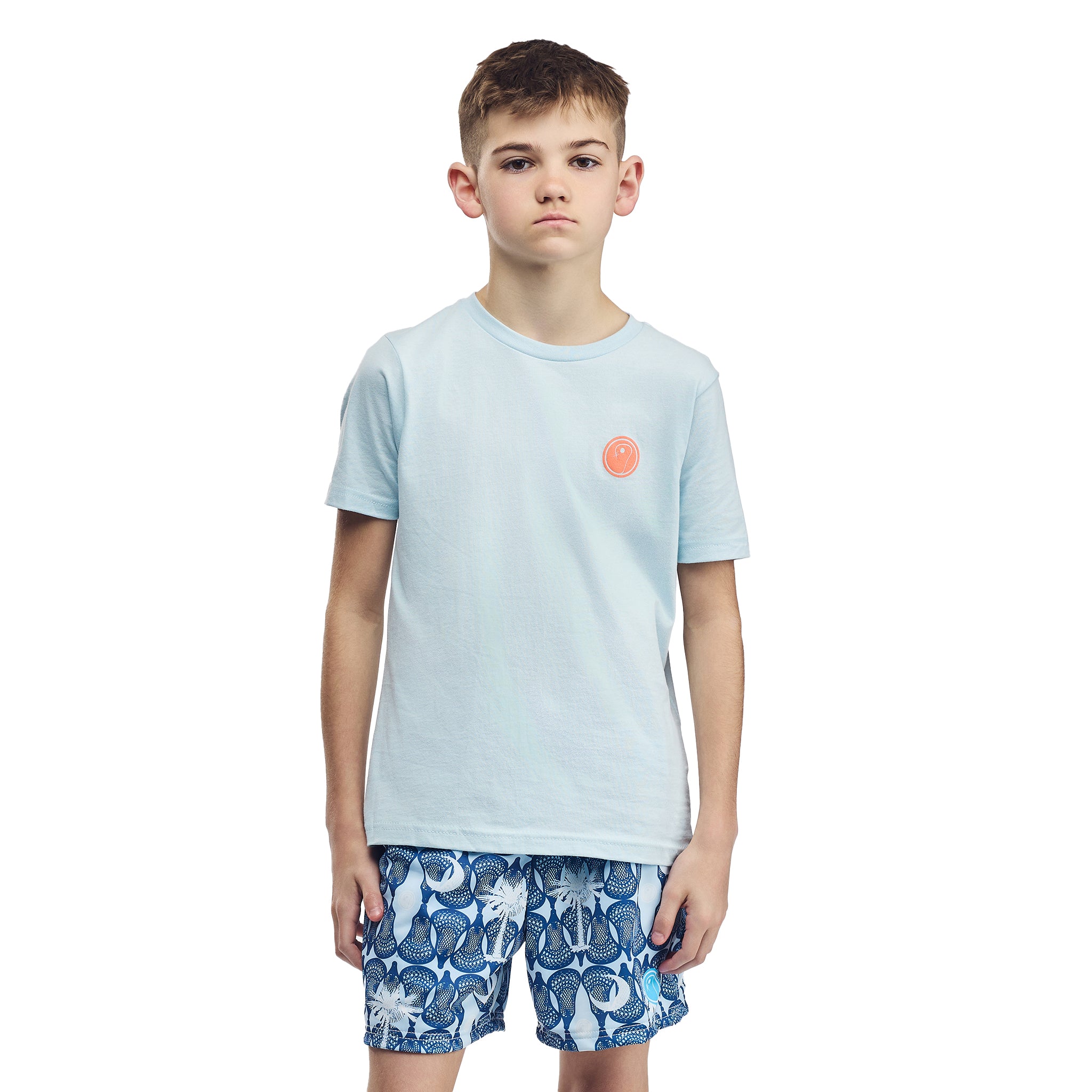 Kids Beach Lacrosse T-Shirt - Light Blue