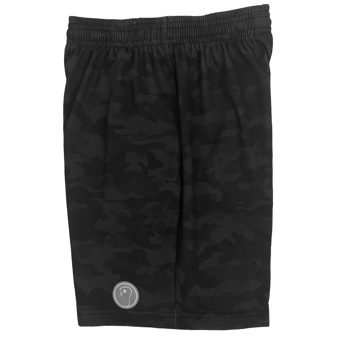 Boys Camo Lacrosse Shorts - Black