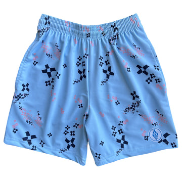 Boys Lacrosse Dodge Shorts - Blue