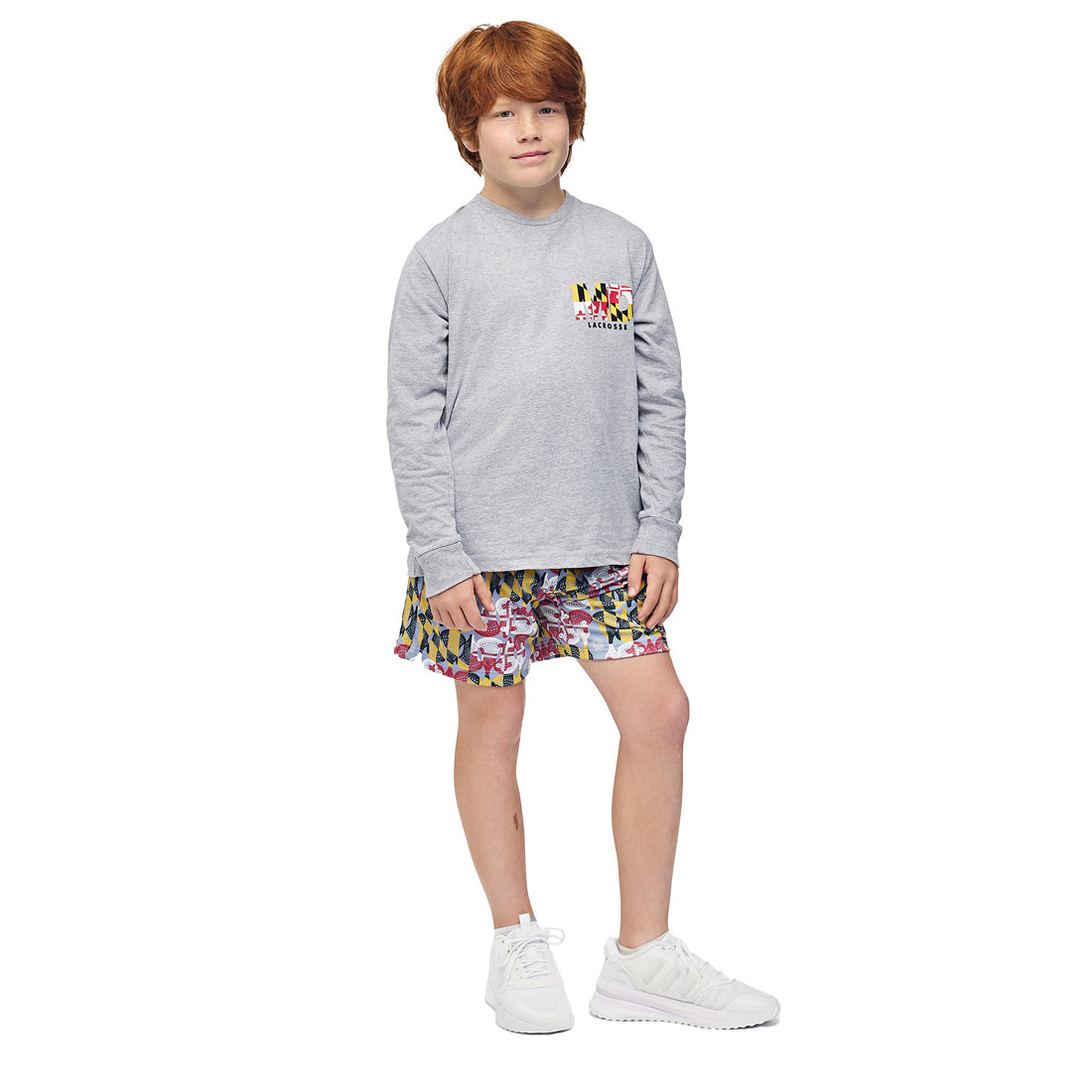 Kids Maryland Lacrosse Long Sleeve T-Shirt