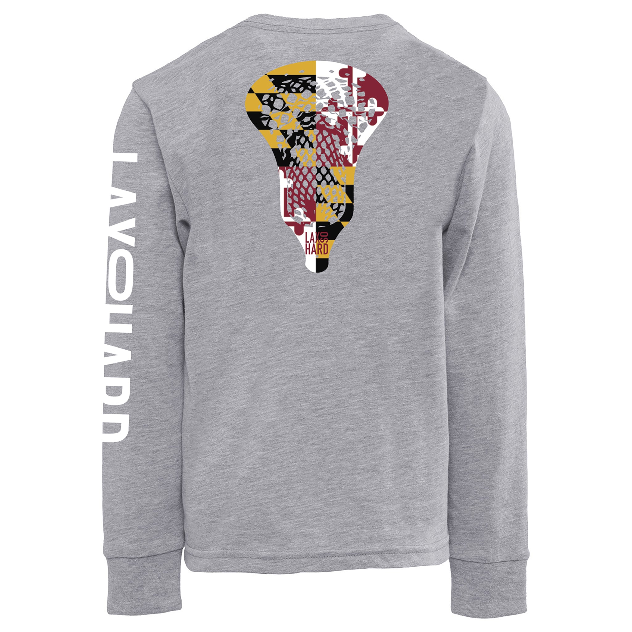 Kids Maryland Lacrosse Long Sleeve T-Shirt