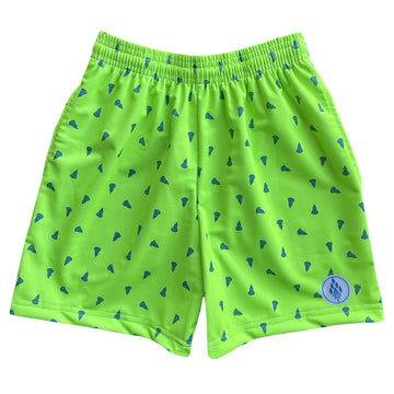Boys Prep Lacrosse Shorts - Green