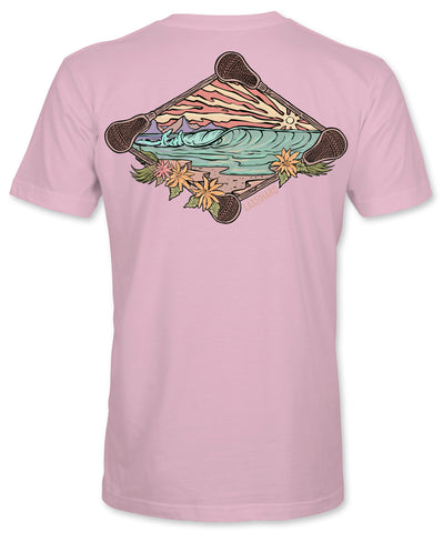 Girls Beach Lacrosse T-Shirt - Light Pink