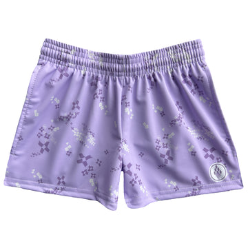 Girls Lacrosse Dodge Shorts - Purple