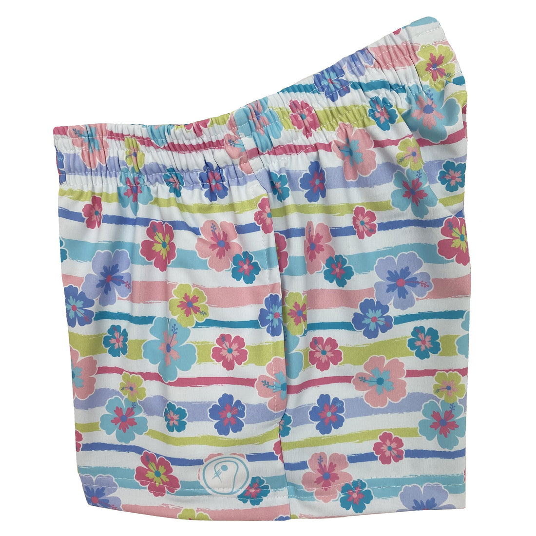 Girls Flower Lacrosse Shorts