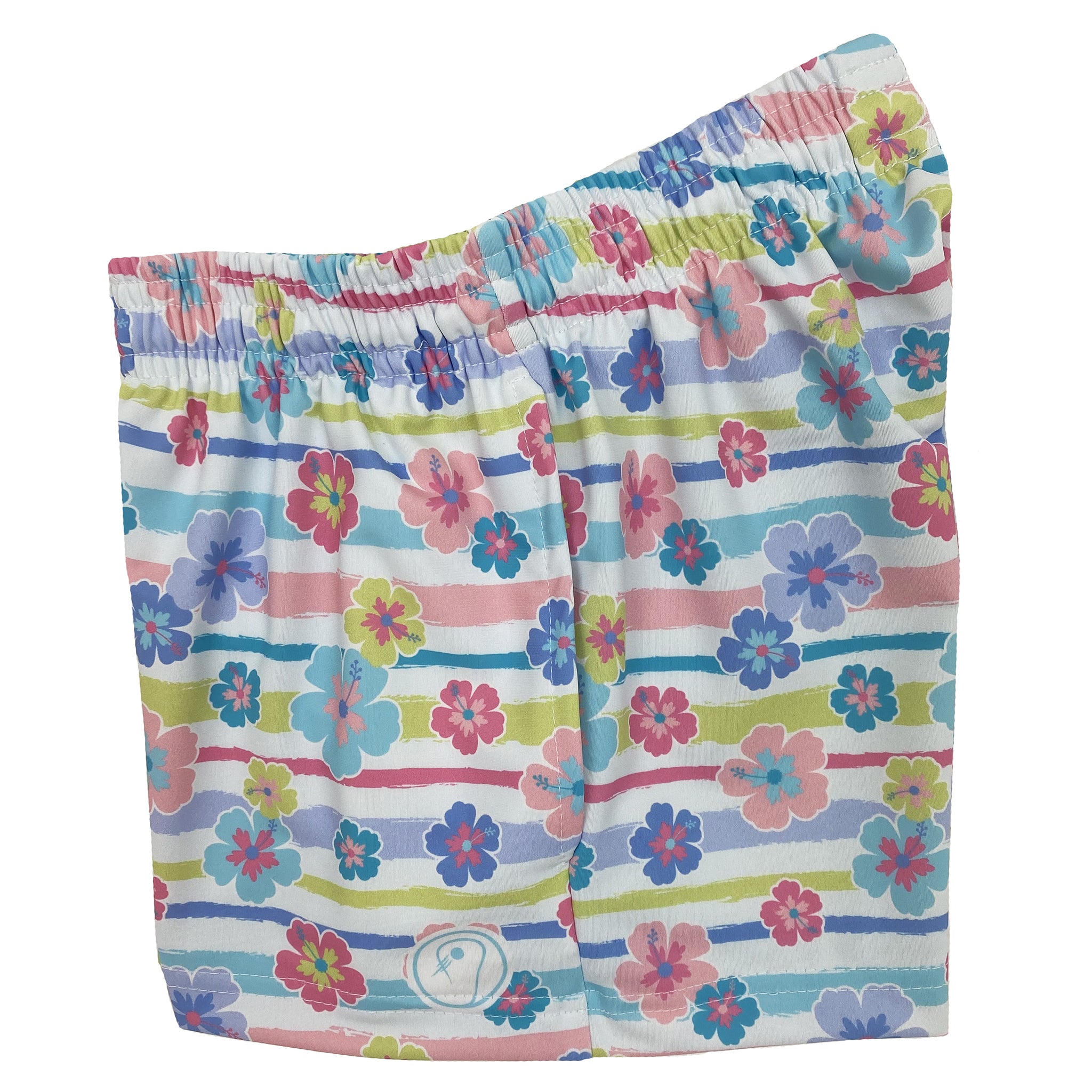 Girls Flower Lacrosse Shorts