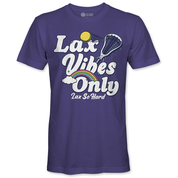 Girls LAX Rainbow Vibes T-Shirt - Purple