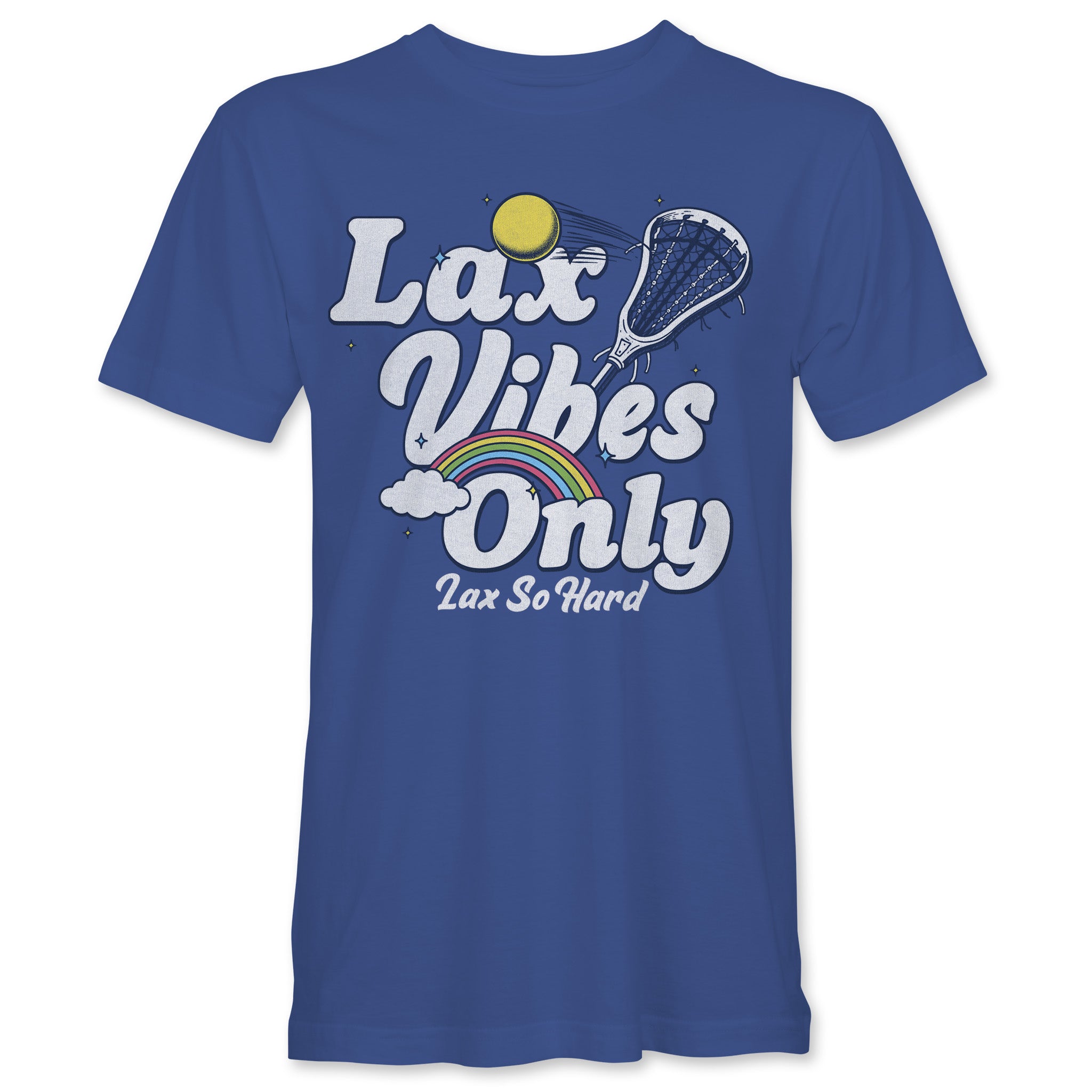 Girls LAX Rainbow Vibes T-Shirt - Blue