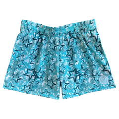 Girls Lacrosse Star Shorts - Aqua