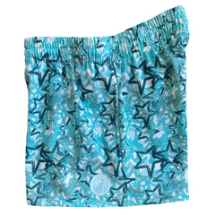 Girls Lacrosse Star Shorts - Aqua