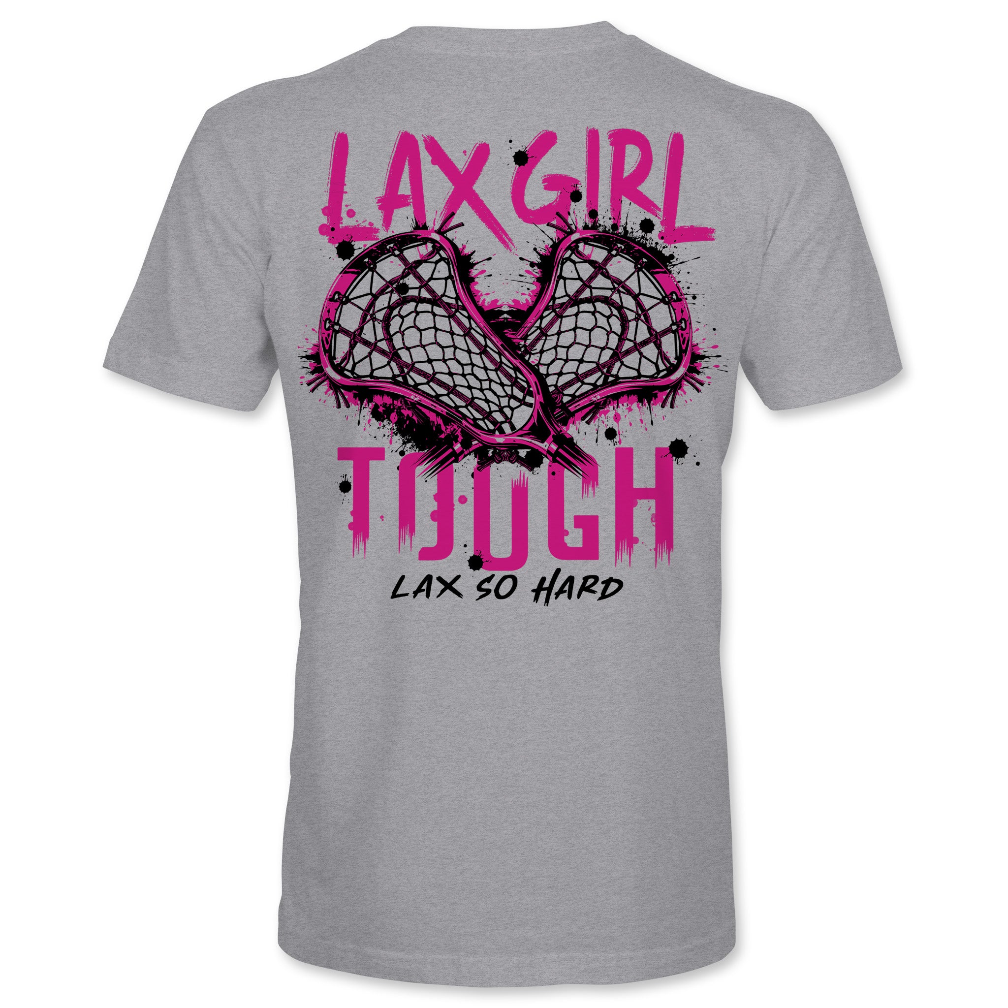 Girls LAX Tough T-Shirt - Athletic Gray