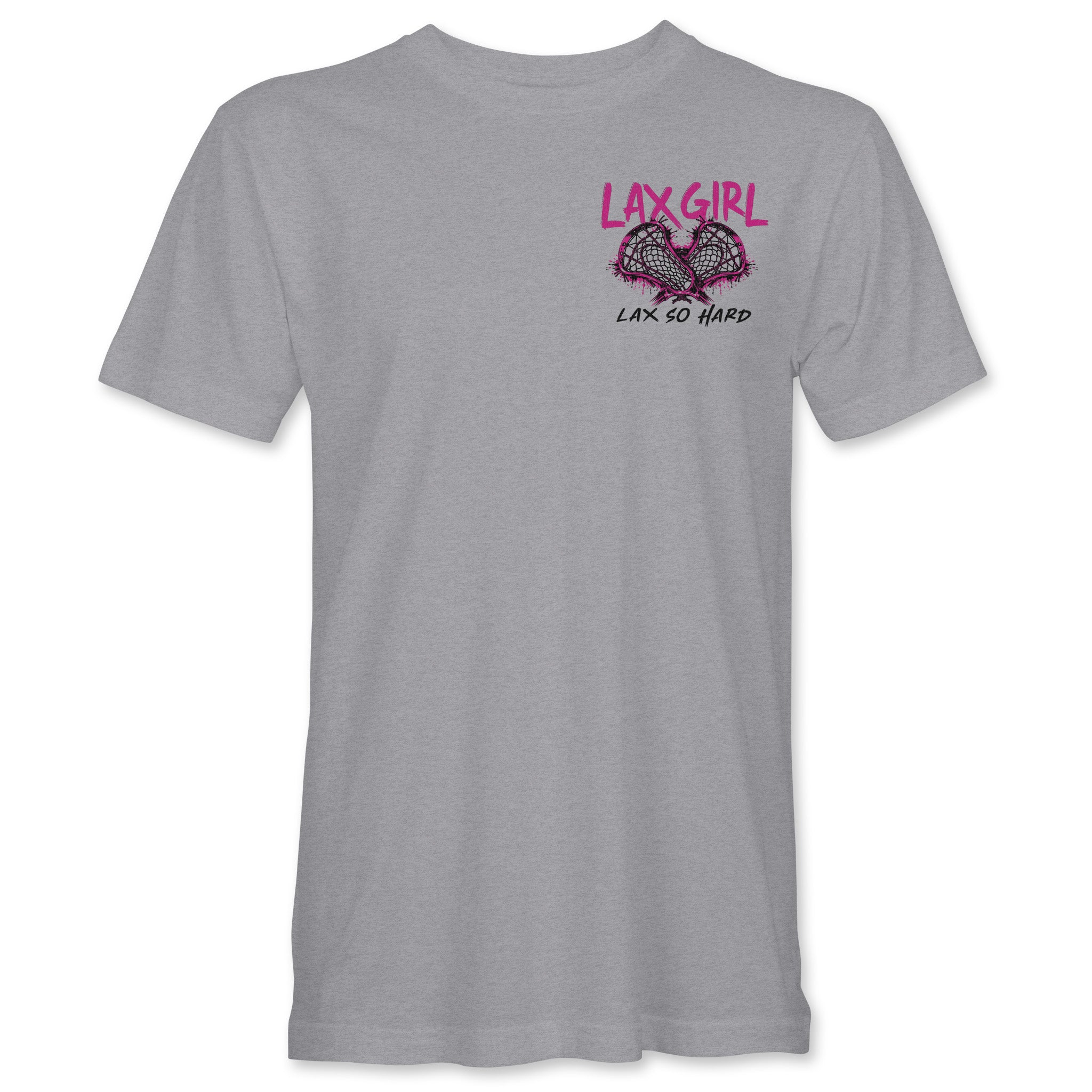 Girls LAX Tough T-Shirt - Athletic Gray