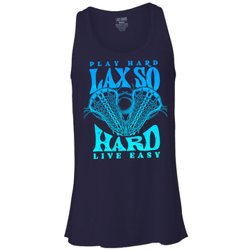 Girls Lacrosse Peace Tank Navy