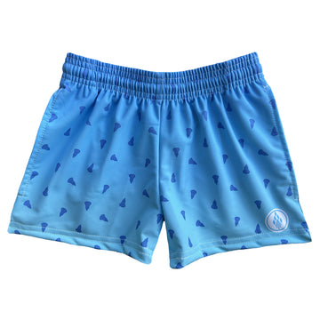 Girls Prep Lacrosse Shorts - Blue Ombre