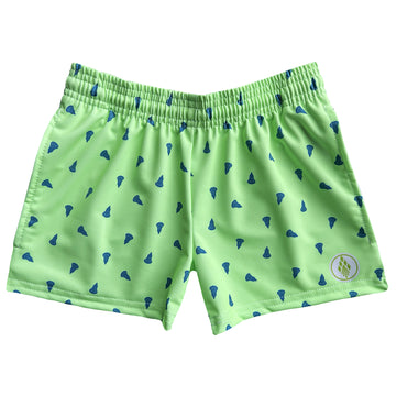 Girls Prep Lacrosse Shorts - Green