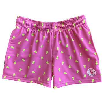 Girls Prep Lacrosse Shorts - Pink
