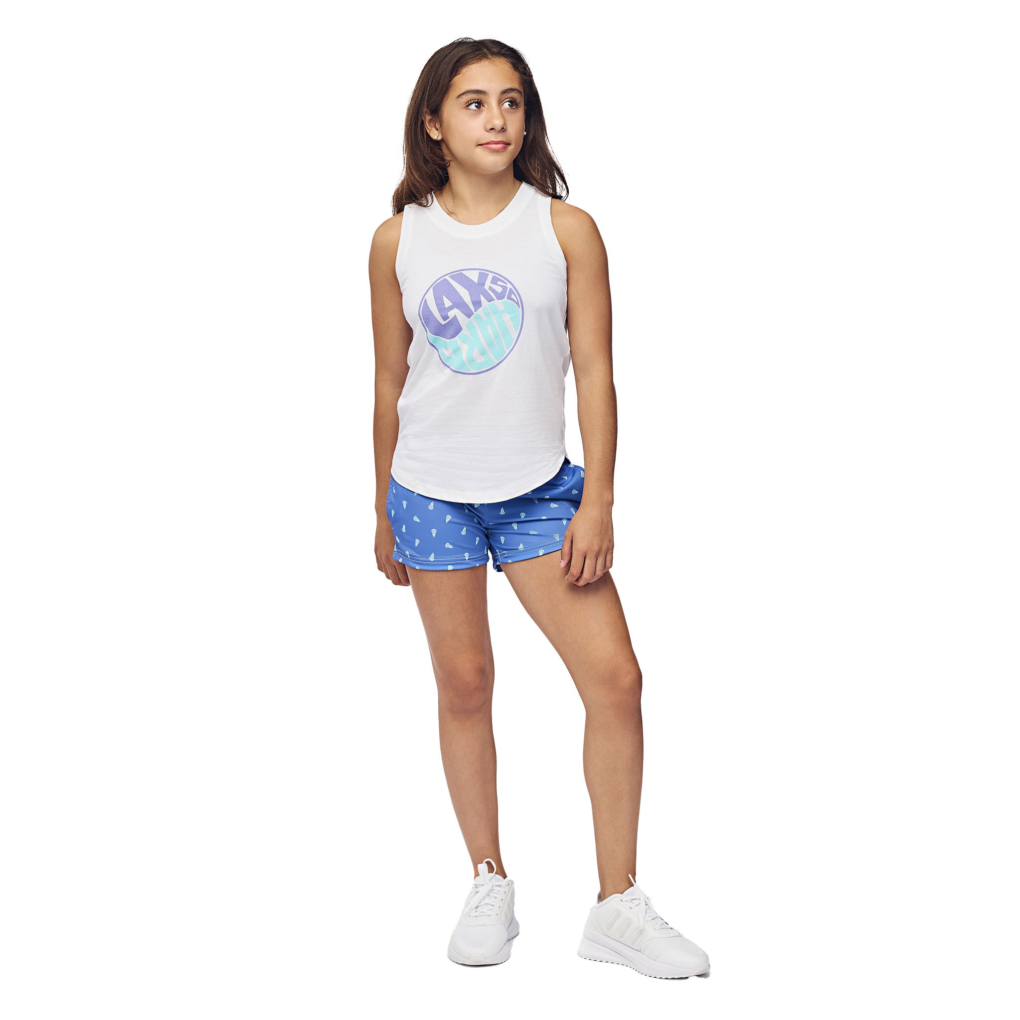 Girls Prep Lacrosse Shorts - Purple