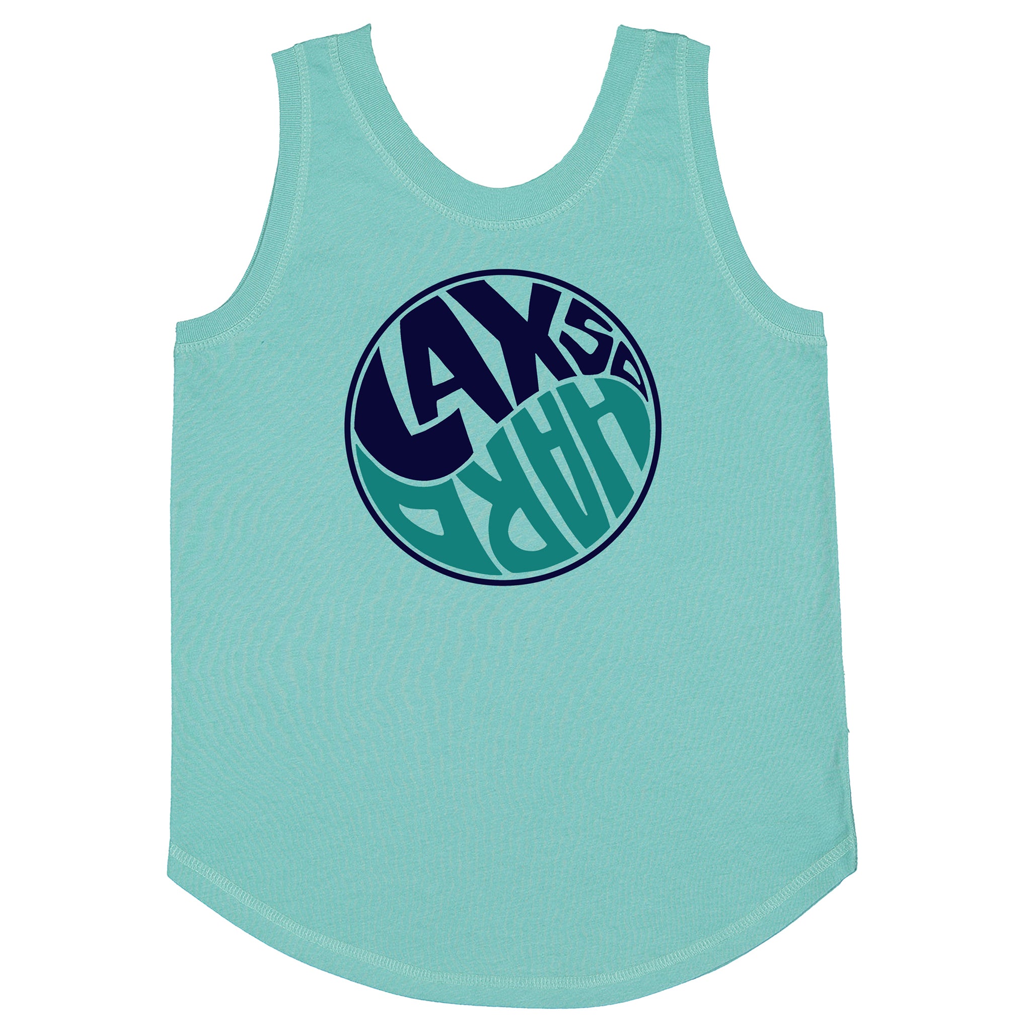 Girls Yin and LAX Tank Top - Teal