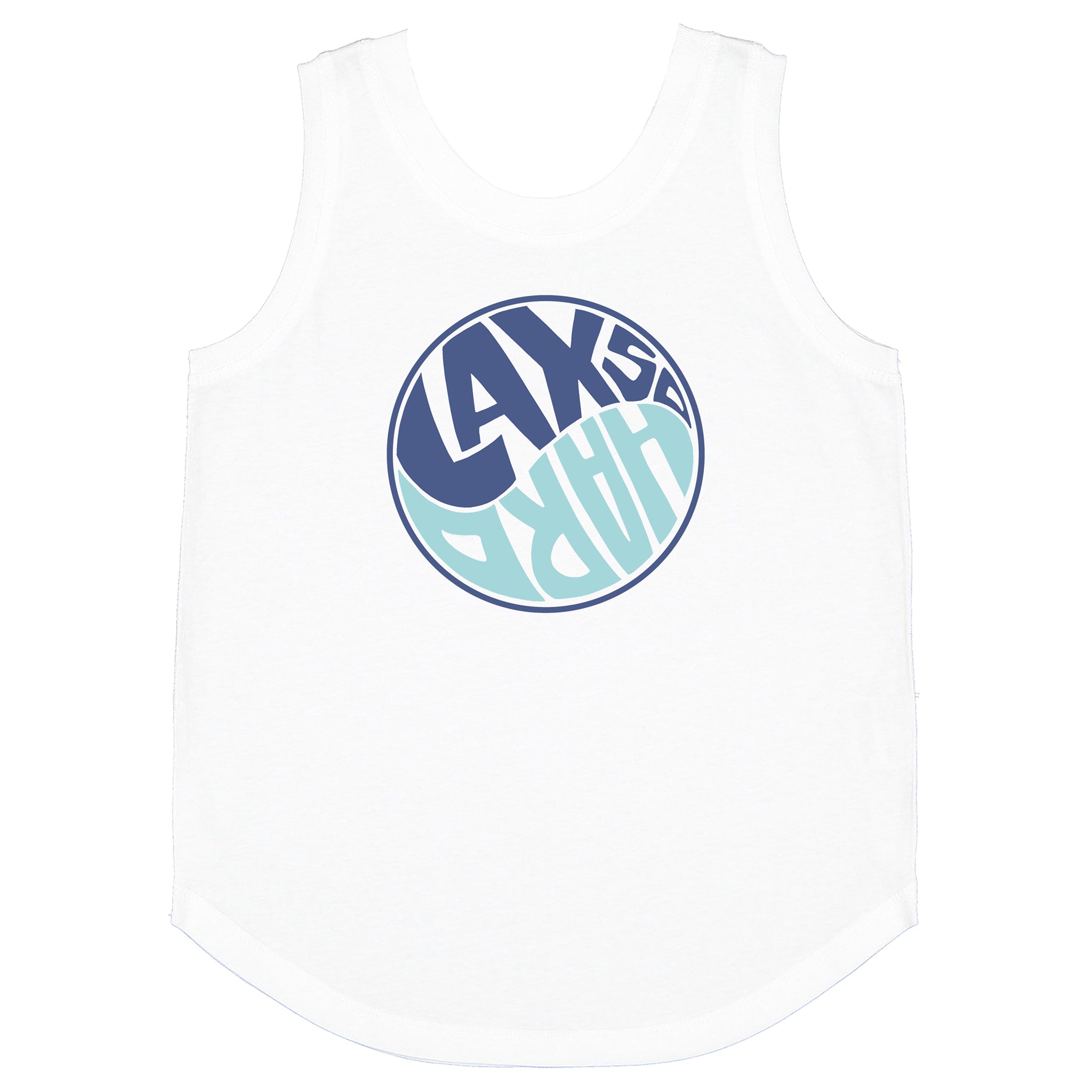 Girls Yin and LAX Tank Top - White