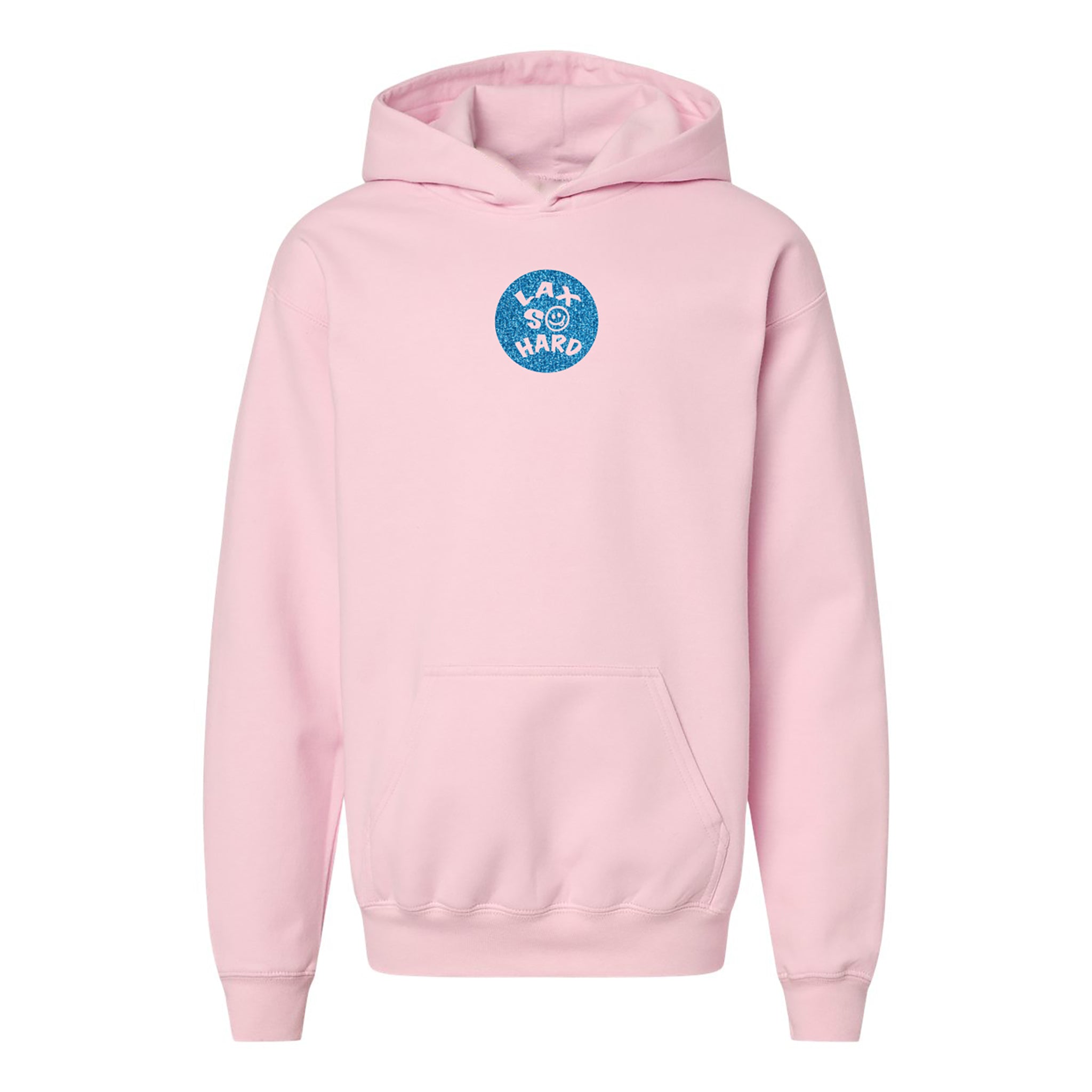 Kids Lacrosse Smile Hoodie - Pink
