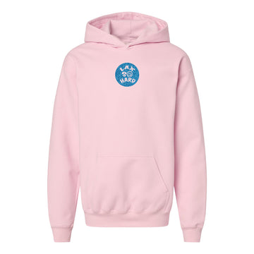 Kids Lacrosse Smile Hoodie - Pink