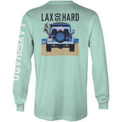 Mens Beach Lacrosse Jeep Long Sleeve T-Shirt - Mint