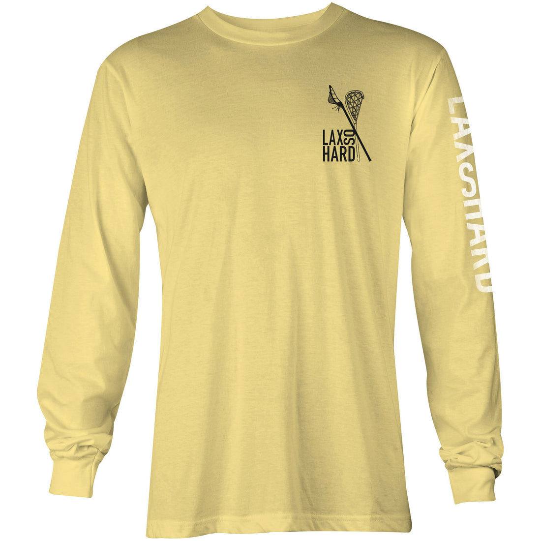 Kids Lacrosse Stick American Flag Long Sleeve T-Shirt