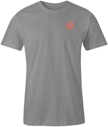 Mens Beach Lacrosse T-Shirt - Light Gray