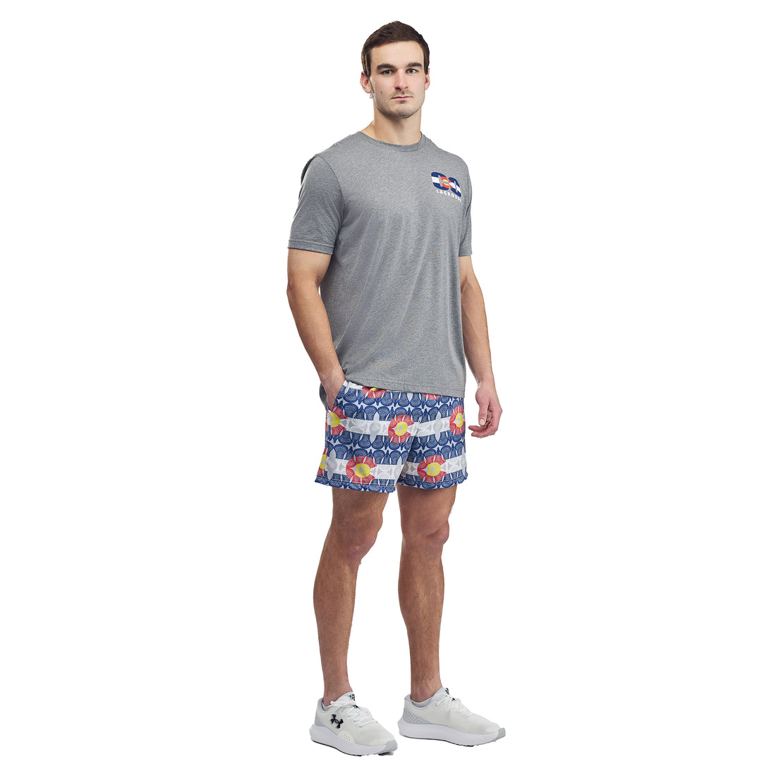 Mens Colorado Flag Lacrosse Shorts