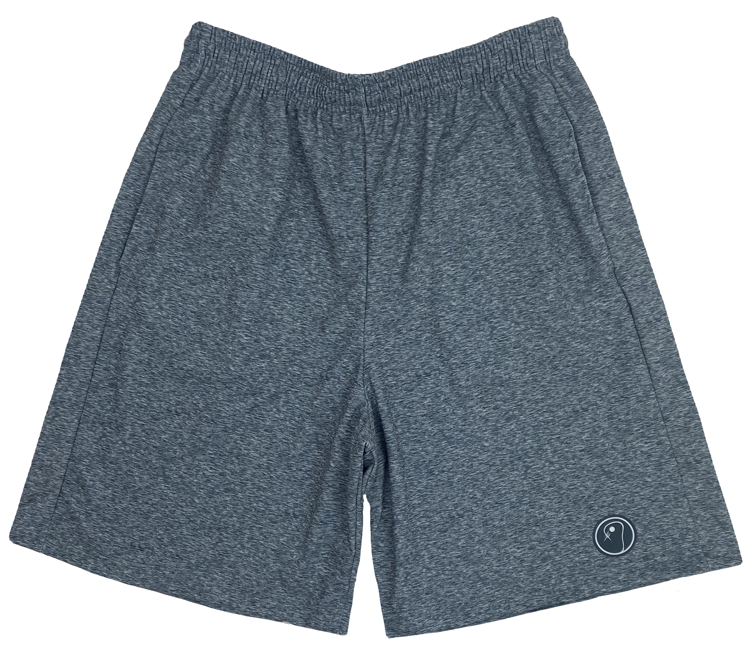 Mens Graphic Lacrosse Shorts - Gray Heather