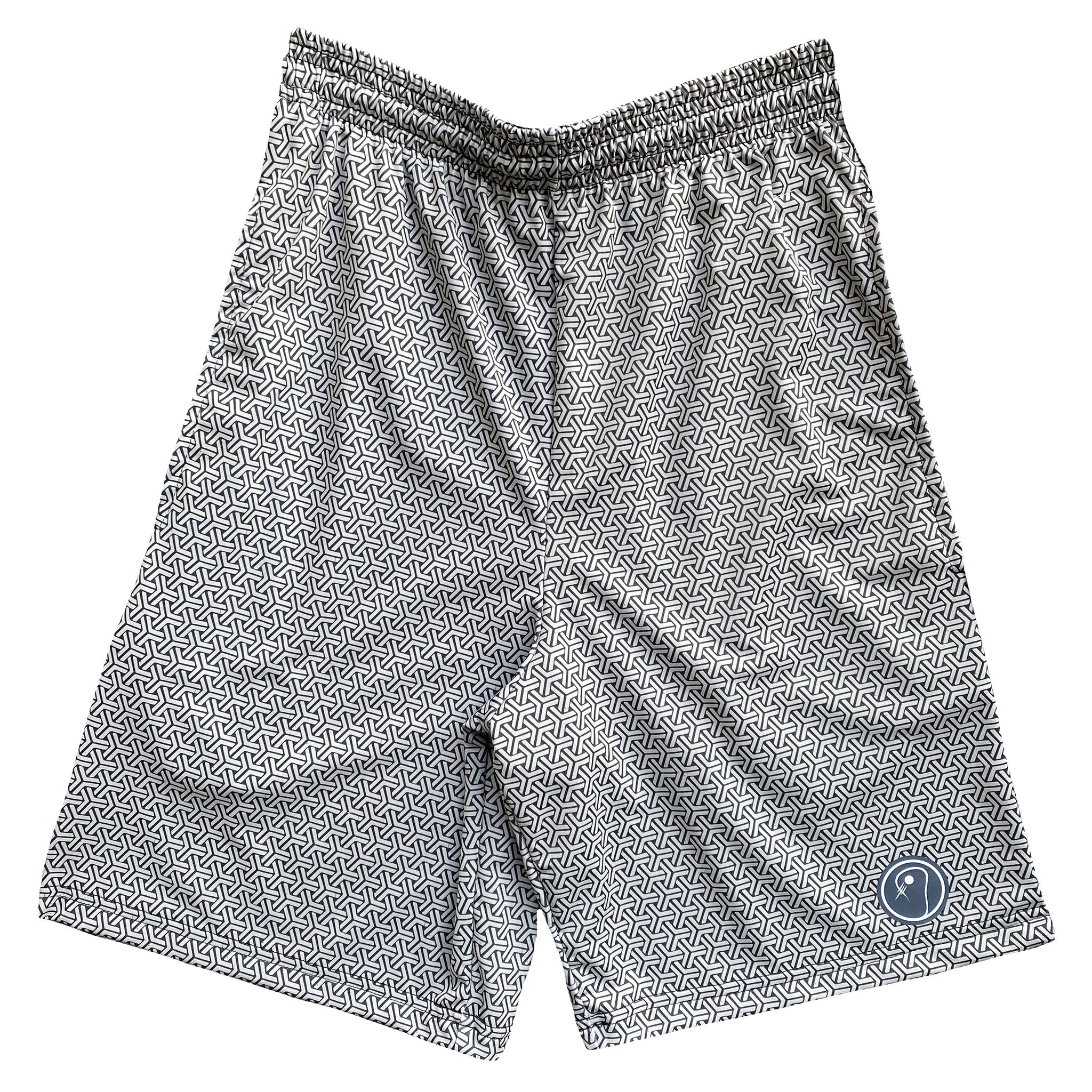 Mens Graphic Lacrosse Shorts Gray