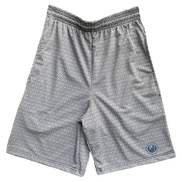 Mens Graphic Lacrosse Shorts Gray