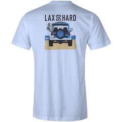 Mens Beach Lacrosse Jeep T-Shirt - Light Blue