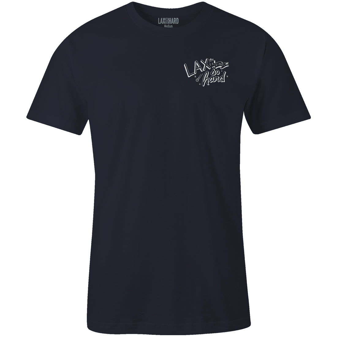 Lacrosse Globe T-Shirt - Navy Blue