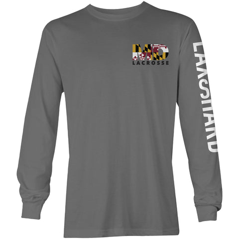 Mens Maryland Lacrosse Long Sleeve T-Shirt