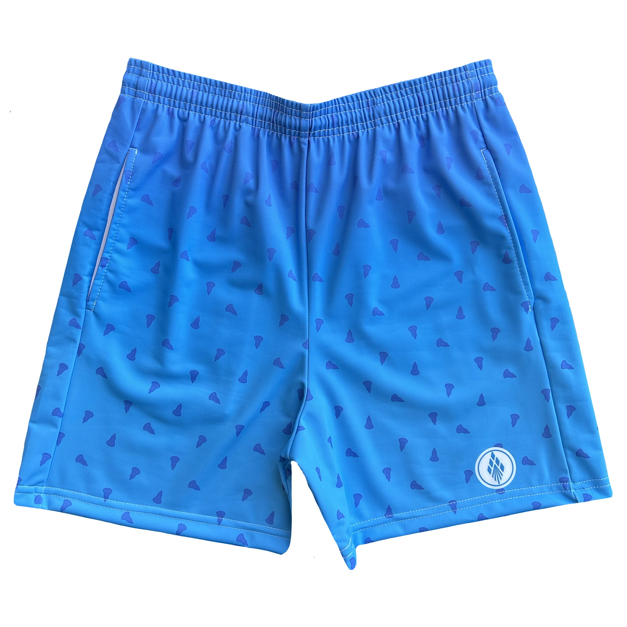 Mens Prep Lacrosse Shorts - Blue Ombre