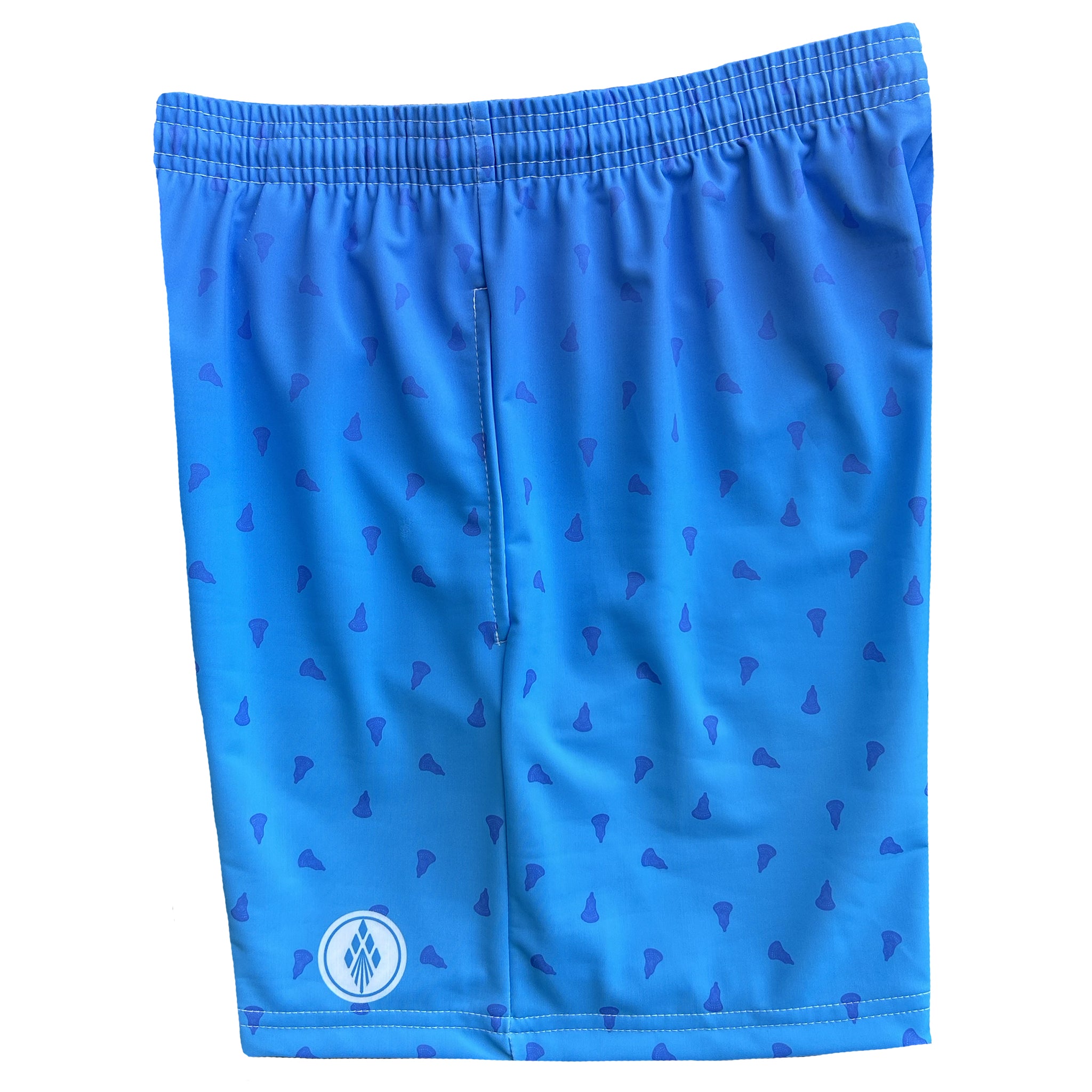 Mens Prep Lacrosse Shorts - Blue Ombre