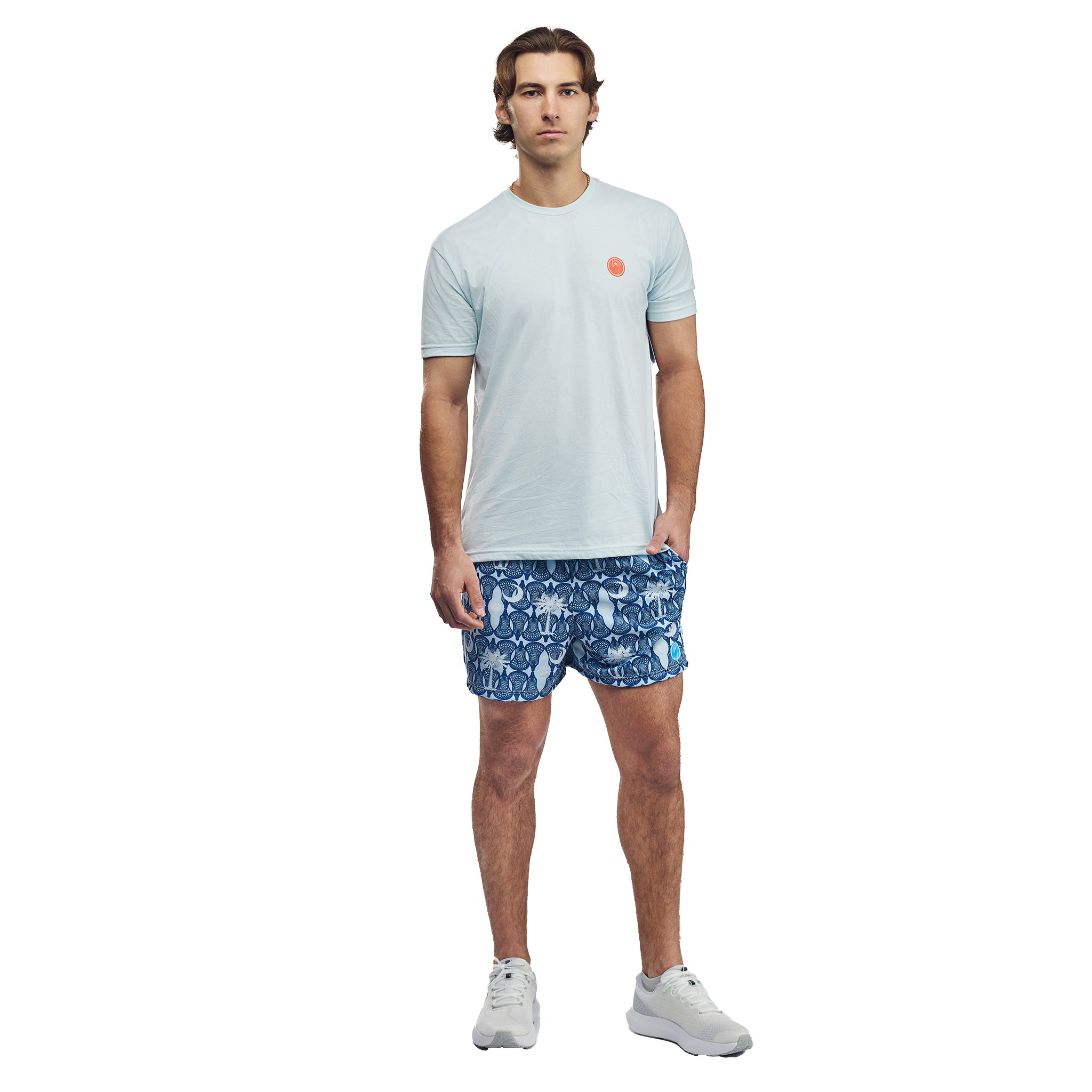 Beach Lacrosse T-Shirt - Light Blue