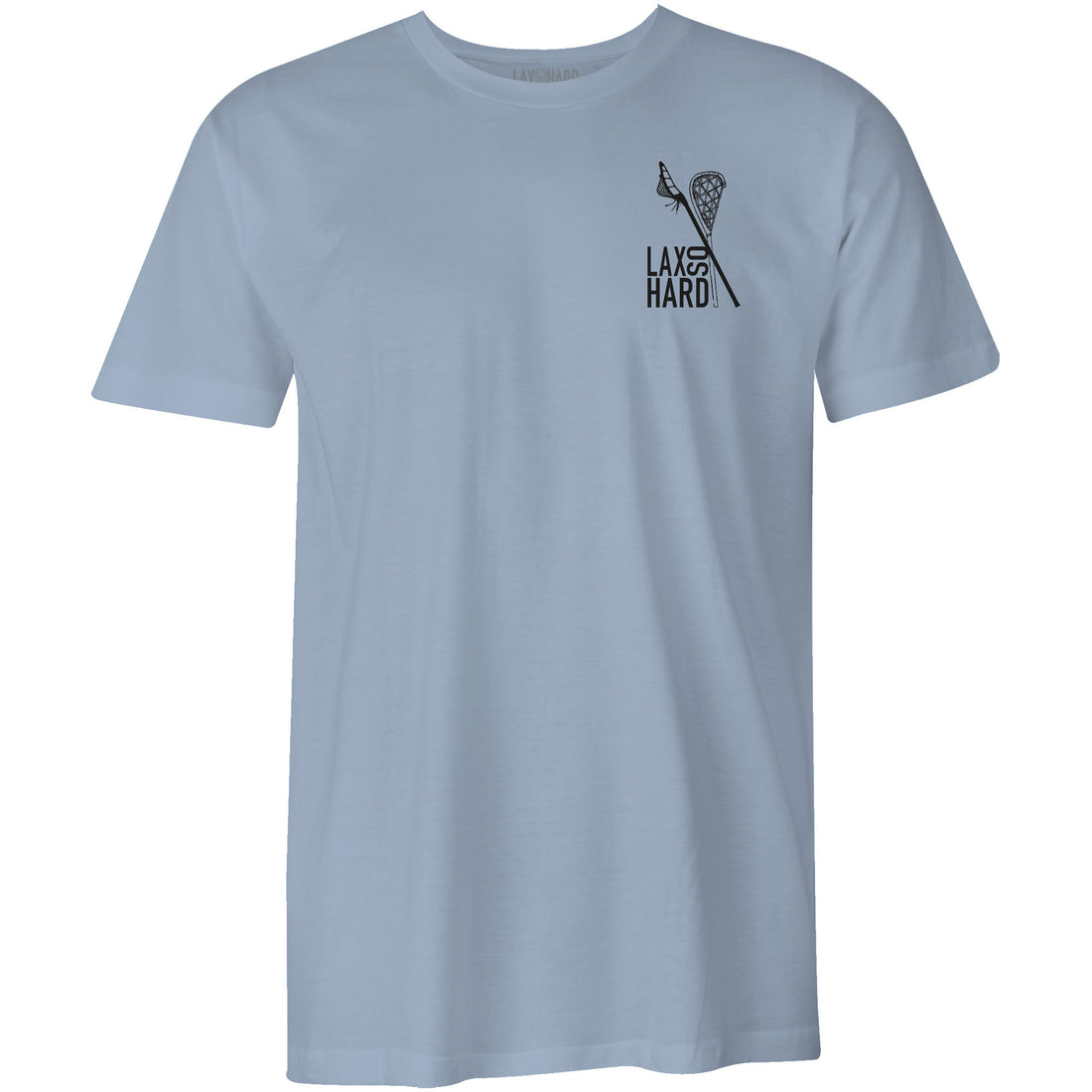 Lacrosse Stick American Flag T-Shirt - Light Blue
